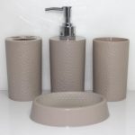 HF705 Beige Bathroom Set of 4pcs