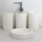 HF705 White Bathroom Set of 4pcs