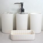 HF707 White Bathroom Set of 4pcs