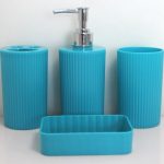 HF707 Blue Bathroom Set of 4pcs